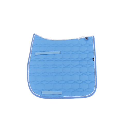 Mattes Saddle Pad Dressage | Square | Size L | Sheen | Light Blue & White